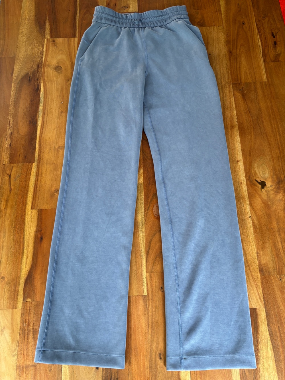 Lululemon Softstreme High Rise Wide Leg Pant Dusty Blue - Size 2